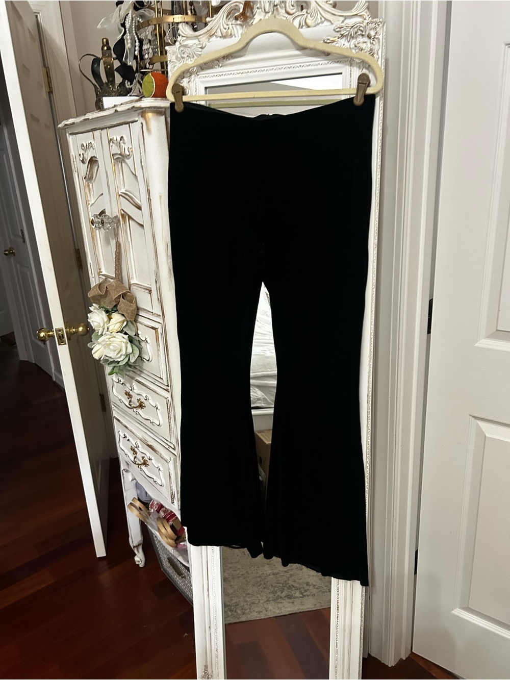 Free People Velvet Bell Bottom Pants Large